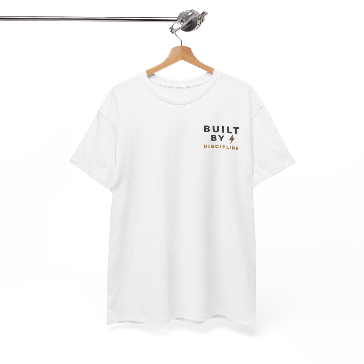 Built By Discipline T-Shirt | Motivational Graphic Tee | Minimalist Unisex Cotton Shirt | Discipline Mindset Streetwear | LEGGOD