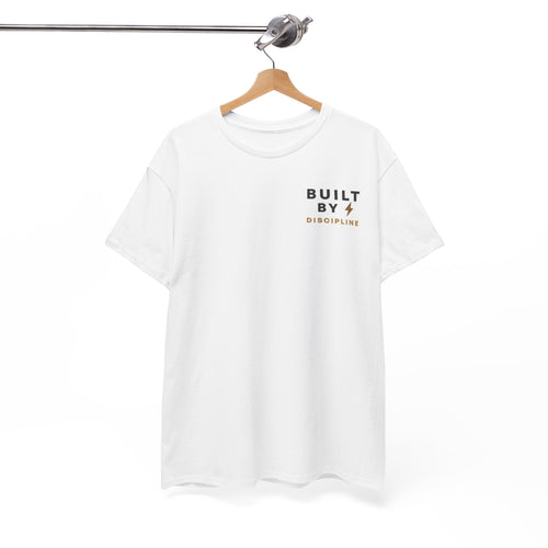 Built By Discipline T-Shirt | Motivational Graphic Tee | Minimalist Unisex Cotton Shirt | Discipline Mindset Streetwear | LEGGOD