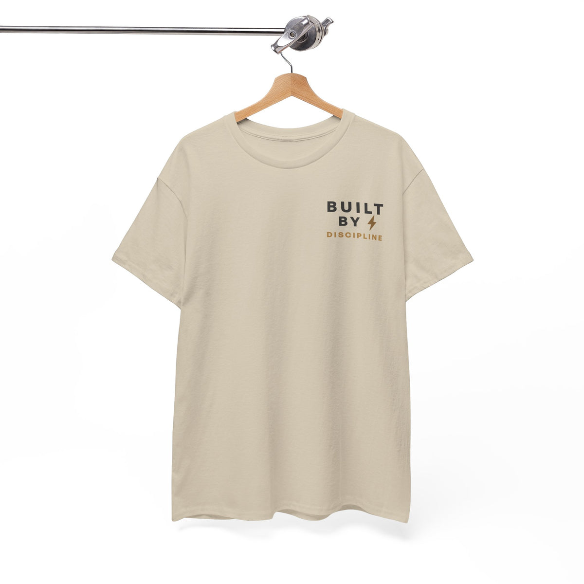 Built By Discipline T-Shirt | Motivational Graphic Tee | Minimalist Unisex Cotton Shirt | Discipline Mindset Streetwear | LEGGOD