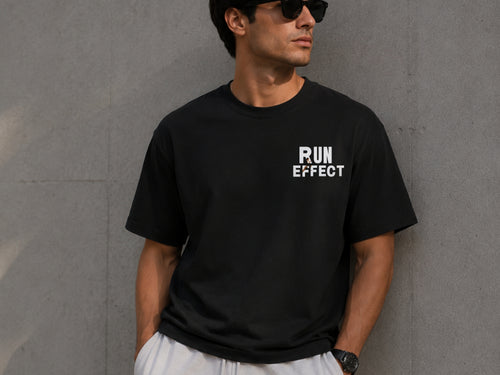 RUN EFFECT™ Premium Graphic T-Shirt | Minimal Running Tee | Unisex Cotton Shirt | Athletic Lifestyle | LEGGOD