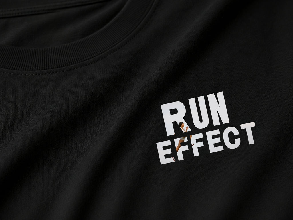 RUN EFFECT™ Premium Graphic T-Shirt | Minimal Running Tee | Unisex Cotton Shirt | Athletic Lifestyle | LEGGOD