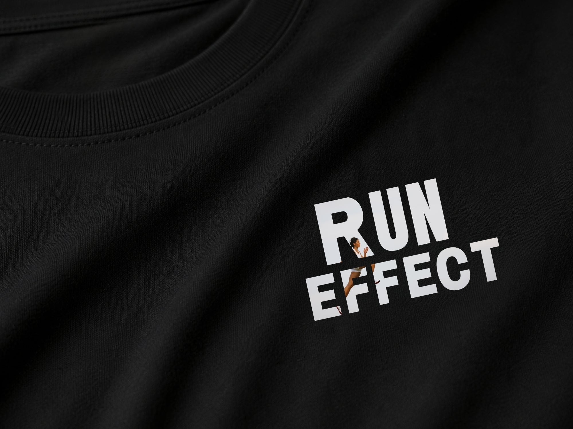 RUN EFFECT™ Premium Graphic T-Shirt | Minimal Running Tee | Unisex Cotton Shirt | Athletic Lifestyle | LEGGOD