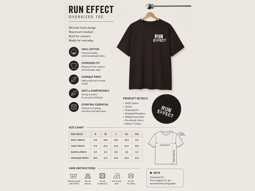 RUN EFFECT™ Premium Graphic T-Shirt | Minimal Running Tee | Unisex Cotton Shirt | Athletic Lifestyle | LEGGOD