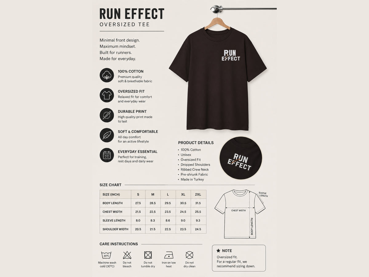 RUN EFFECT™ Premium Graphic T-Shirt | Minimal Running Tee | Unisex Cotton Shirt | Athletic Lifestyle | LEGGOD
