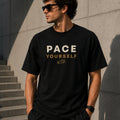 Pace Yourself T-Shirt | Running Motivation Shirt | Unisex 100% Cotton Graphic Tee | Minimal Fitness & Lifestyle Shirt | LEGGOD