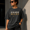 Chase Miles T-Shirt | Running Motivation Shirt | Unisex 100% Cotton Graphic Tee | Marathon & Fitness Lifestyle Shirt | LEGGOD