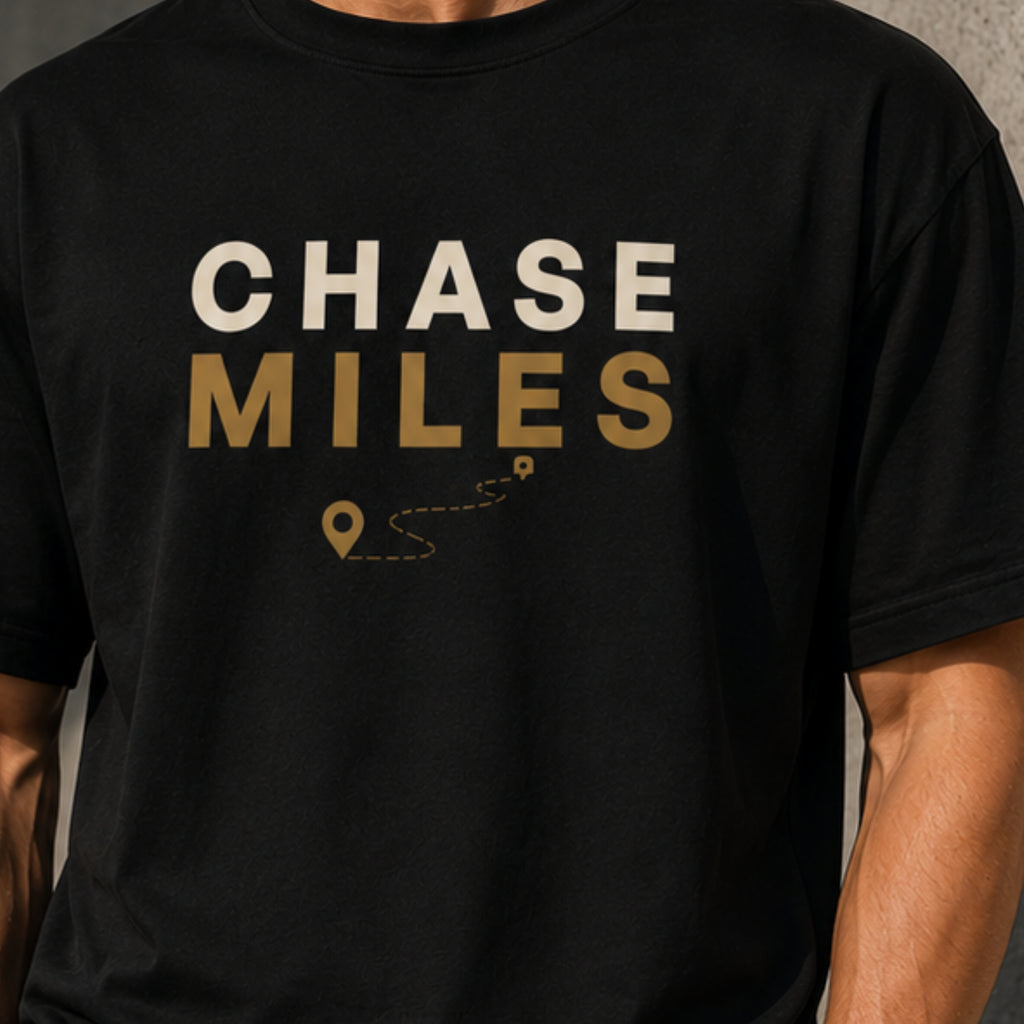 Chase Miles T-Shirt | Running Motivation Shirt | Unisex 100% Cotton Graphic Tee | Marathon & Fitness Lifestyle Shirt | LEGGOD