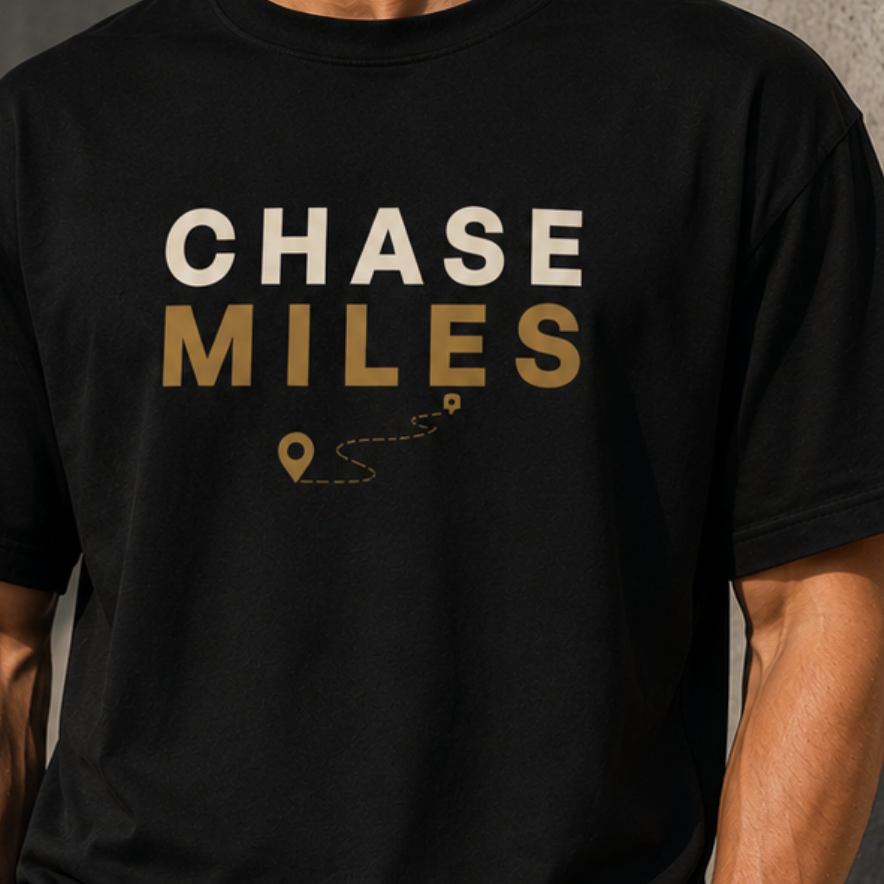Chase Miles T-Shirt | Running Motivation Shirt | Unisex 100% Cotton Graphic Tee | Marathon & Fitness Lifestyle Shirt | LEGGOD