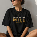 Earn Every Mile Running T-Shirt | Unisex 100% Cotton Runner Tee | Marathon Motivation Shirt | Fitness Graphic Tee | LEGGOD