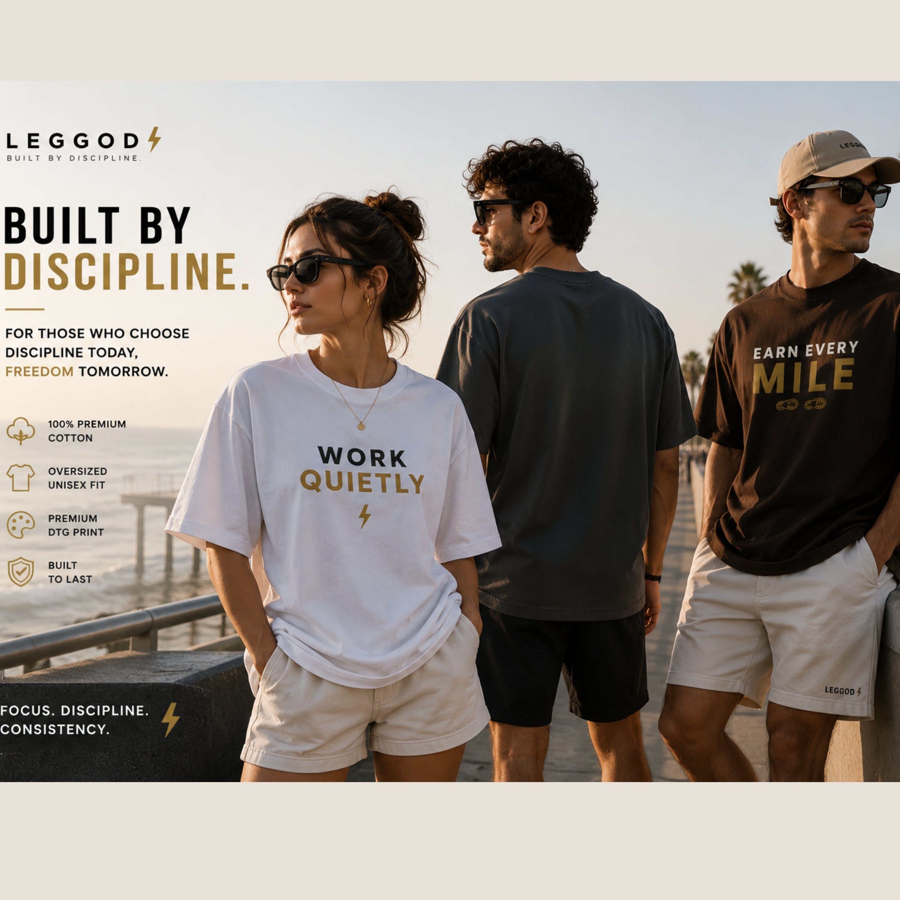 Earn Every Mile Running T-Shirt | Unisex 100% Cotton Runner Tee | Marathon Motivation Shirt | Fitness Graphic Tee | LEGGOD