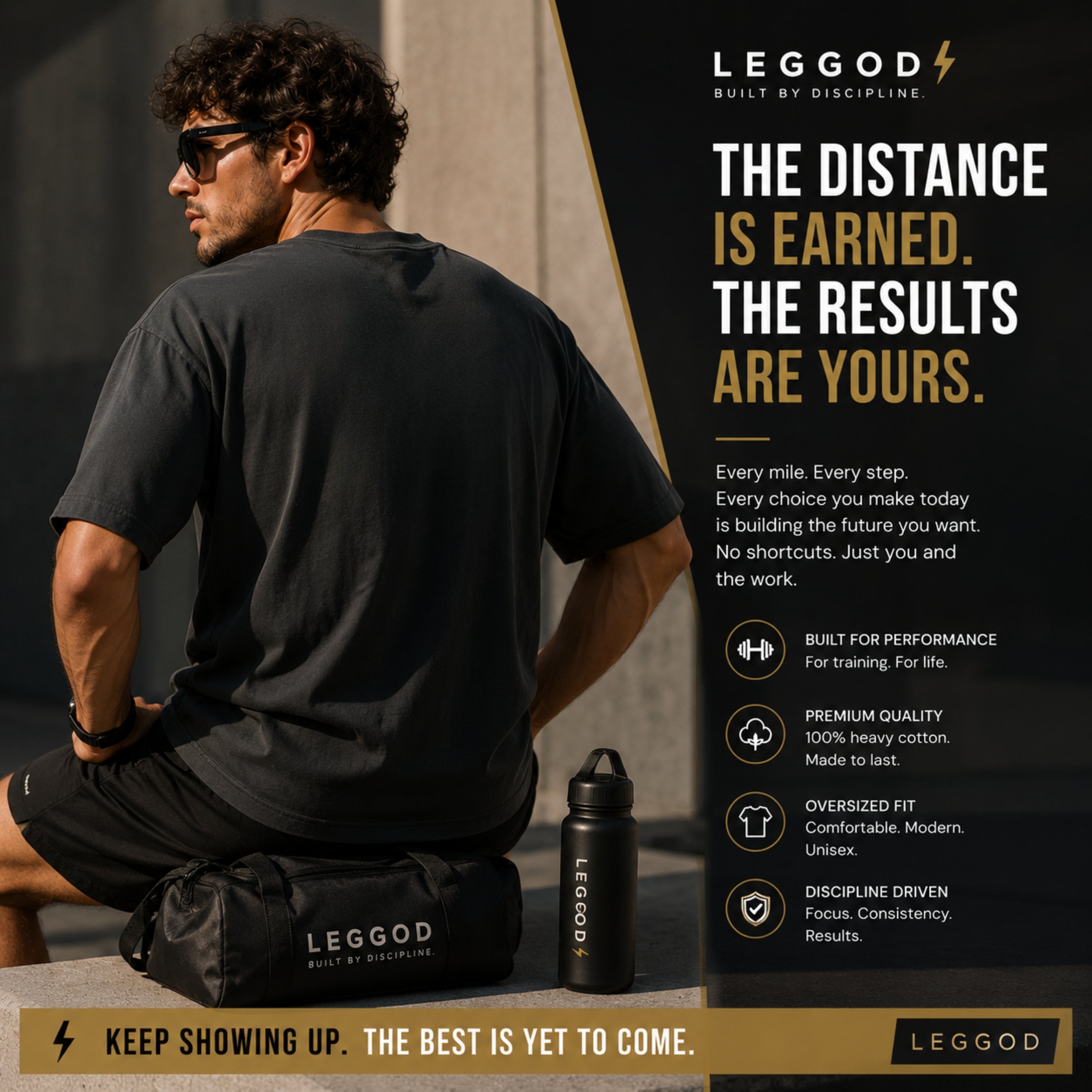 Earn Every Mile Running T-Shirt | Unisex 100% Cotton Runner Tee | Marathon Motivation Shirt | Fitness Graphic Tee | LEGGOD
