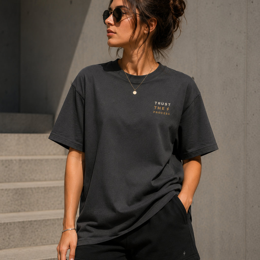Trust the Process T-Shirt | Motivational Graphic Tee | Minimalist Unisex Cotton Shirt | Discipline Mindset Streetwear | LEGGOD