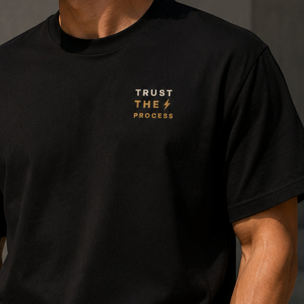 Trust the Process T-Shirt | Motivational Graphic Tee | Minimalist Unisex Cotton Shirt | Discipline Mindset Streetwear | LEGGOD
