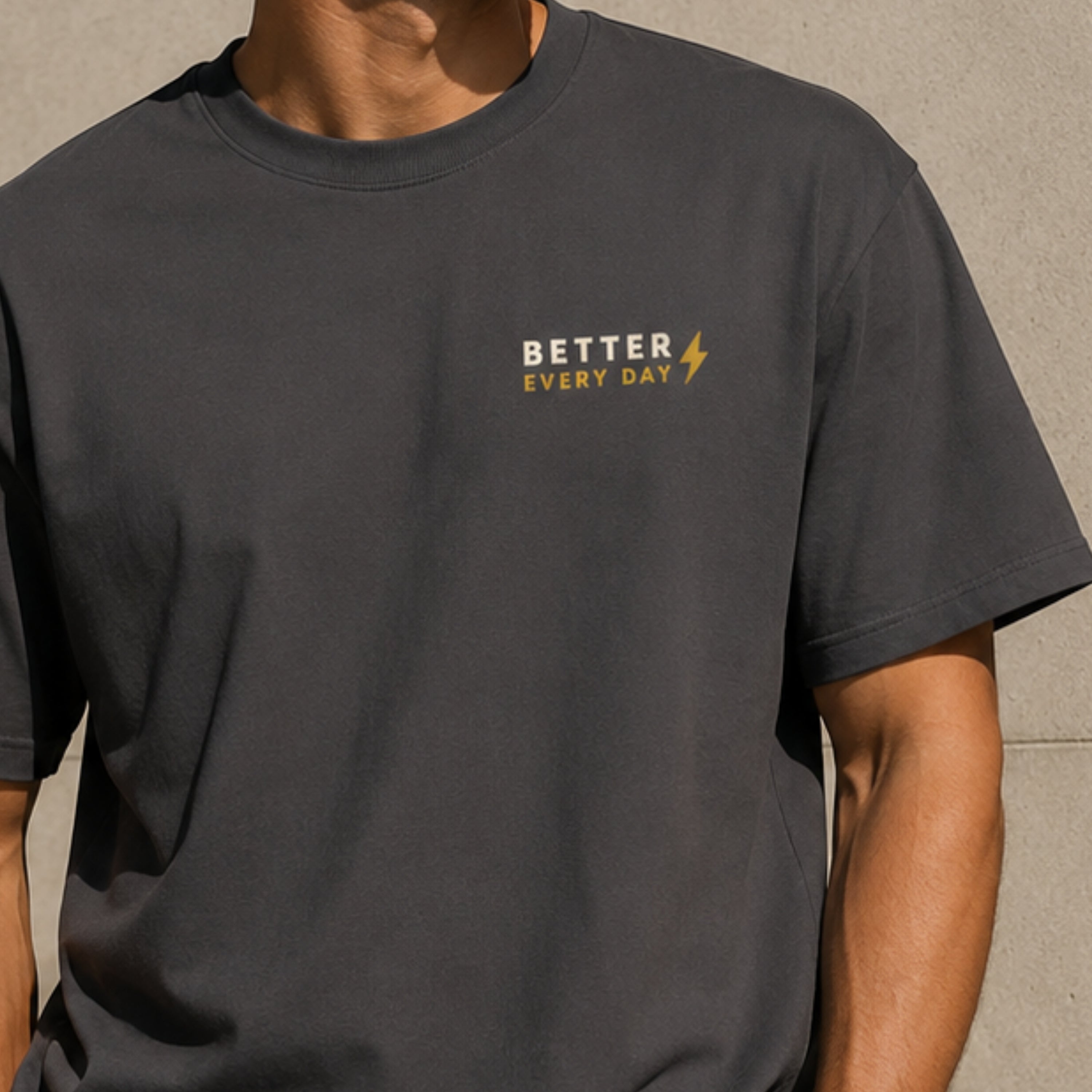 Better Every Day T-Shirt | Motivational Graphic Tee | Minimalist Unisex Cotton Shirt | Self Improvement Streetwear | LEGGOD