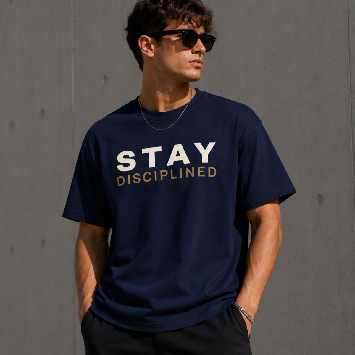 Stay Disciplined T-Shirt | Motivational Gym Shirt | Discipline Graphic Tee | Fitness Motivation Shirt | Unisex Cotton Tee | LEGGOD