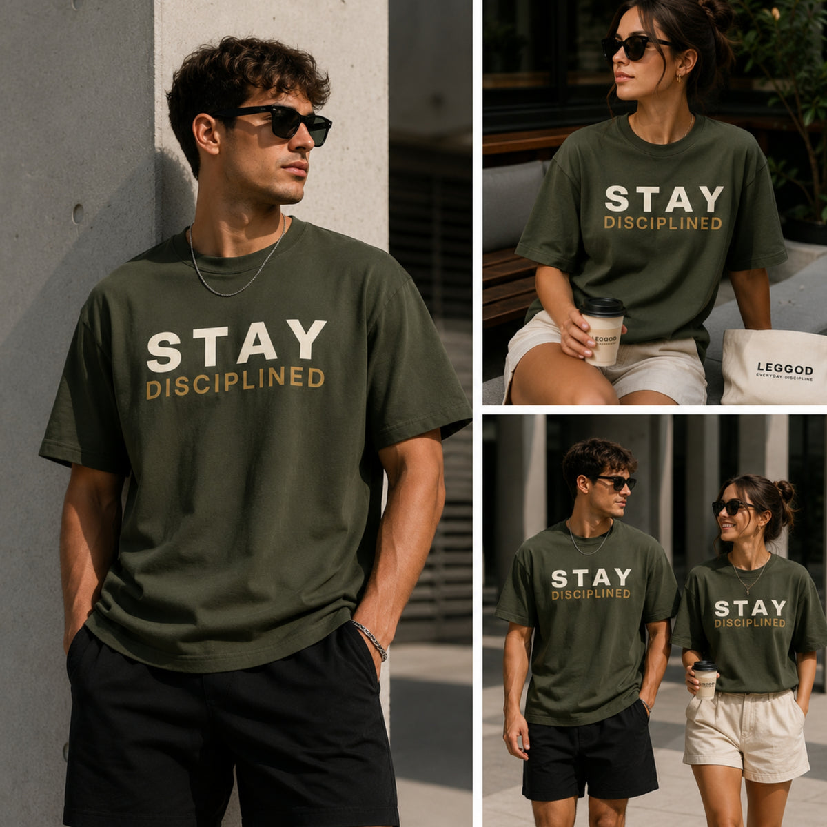 Stay Disciplined T-Shirt | Motivational Gym Shirt | Discipline Graphic Tee | Fitness Motivation Shirt | Unisex Cotton Tee | LEGGOD