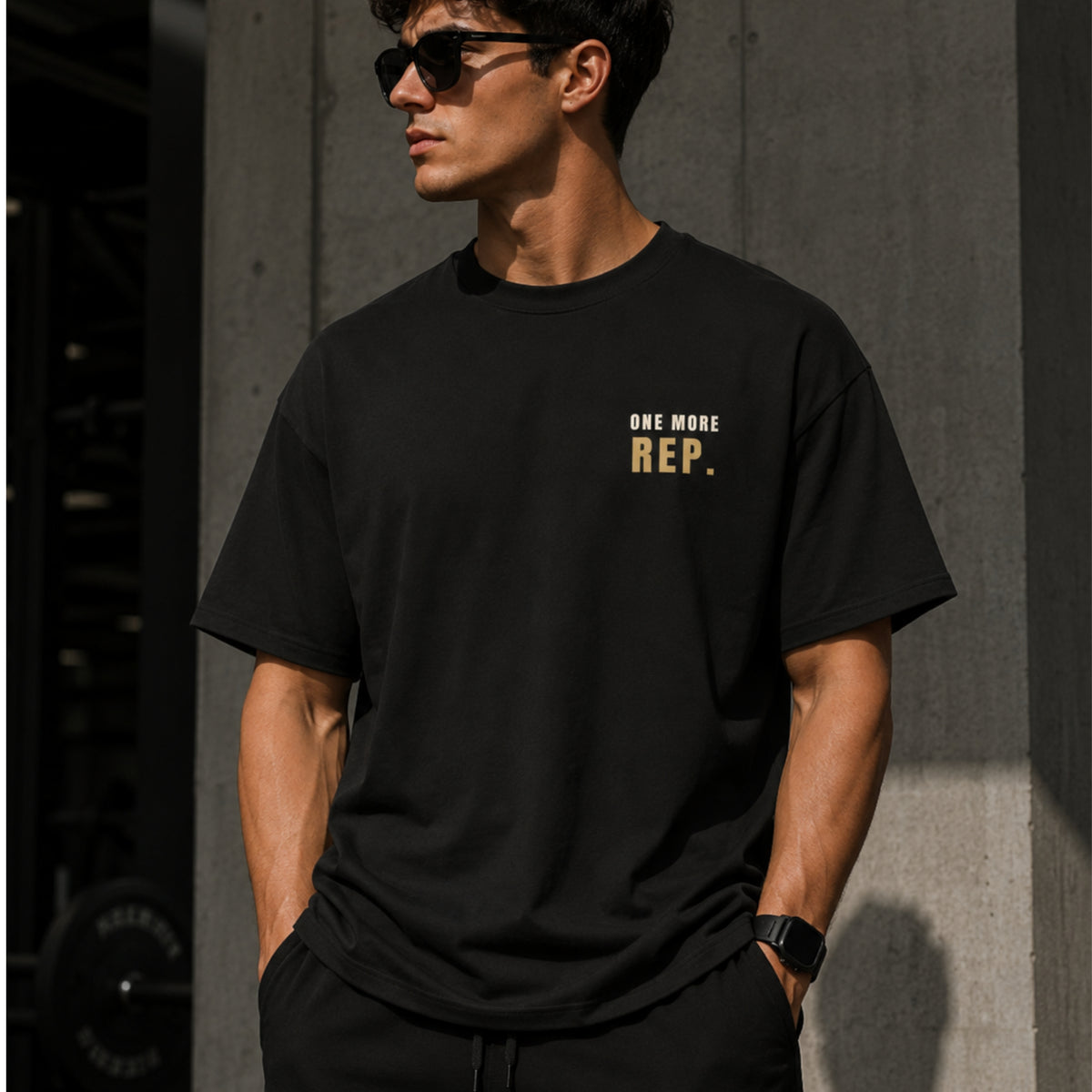 One More Rep T-Shirt | Gym Motivation Shirt | Fitness Graphic Tee | Workout Shirt | Weightlifting Tee | Unisex Cotton Tee | LEGGOD