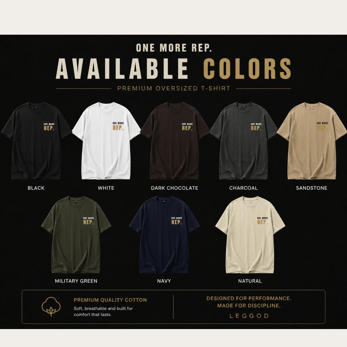 One More Rep T-Shirt | Gym Motivation Shirt | Fitness Graphic Tee | Workout Shirt | Weightlifting Tee | Unisex Cotton Tee | LEGGOD