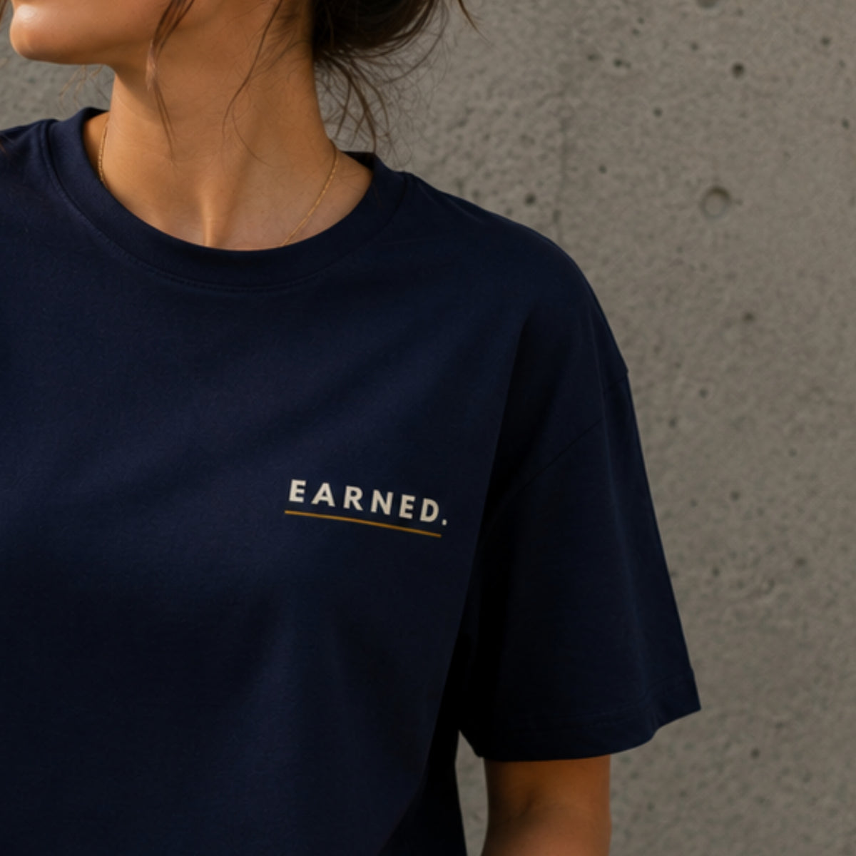 Earned Minimalist T-Shirt, Motivational Gym Shirt, Discipline Mindset Tee, Unisex Heavy Cotton Graphic Tee, Streetwear Gift