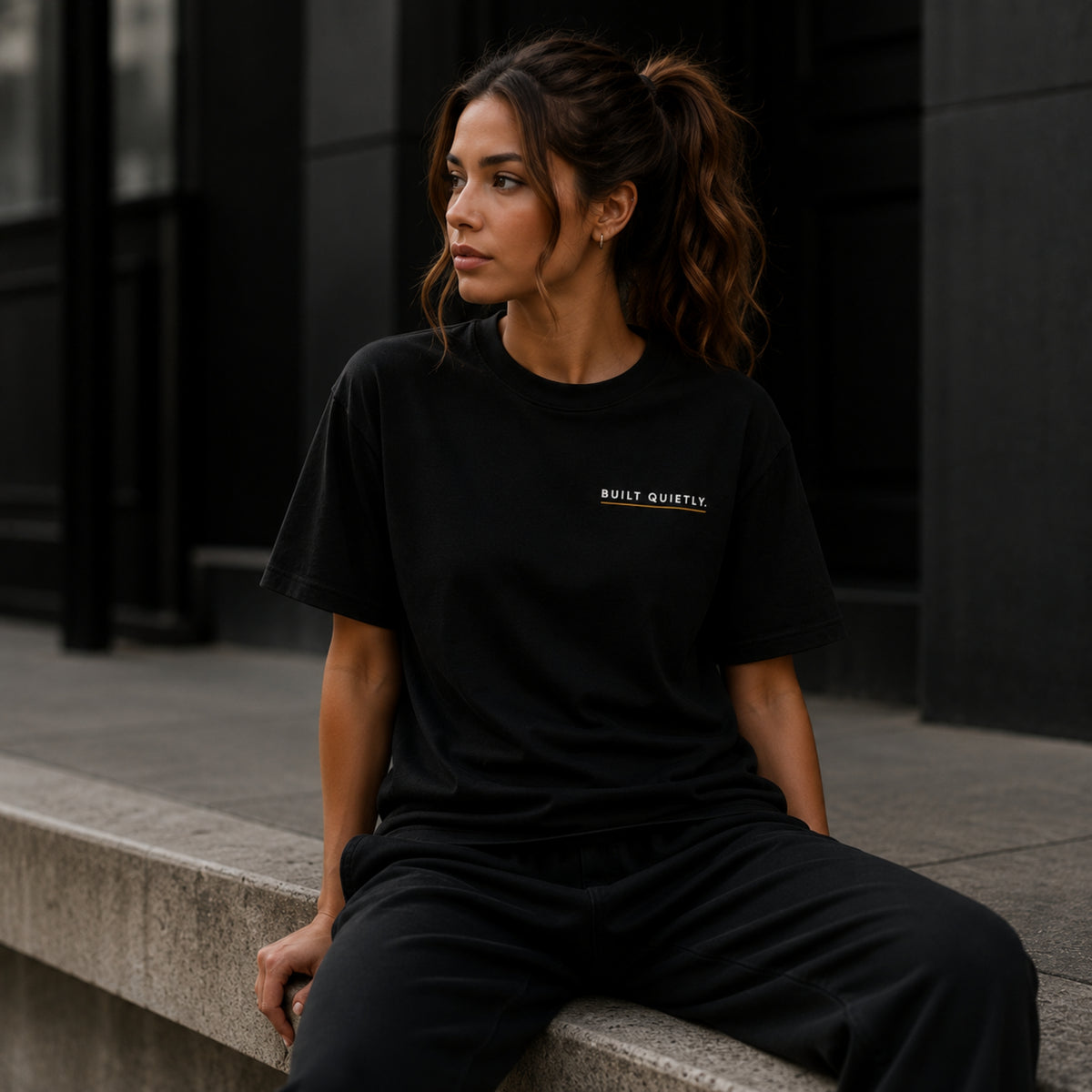 Built Quietly Minimalist T-Shirt, Motivational Graphic Tee, Quiet Success Shirt, Unisex Heavy Cotton Gym Shirt, Streetwear Gift