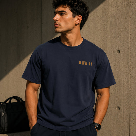 OWN IT. Motivational T-Shirt | Minimalist Success Mindset Tee | Unisex Heavy Cotton Graphic Shirt | LEGGOD