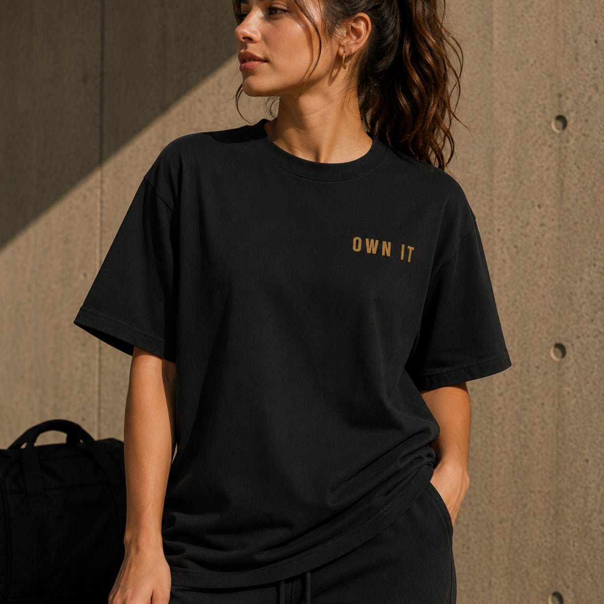 OWN IT. Motivational T-Shirt | Minimalist Success Mindset Tee | Unisex Heavy Cotton Graphic Shirt | LEGGOD