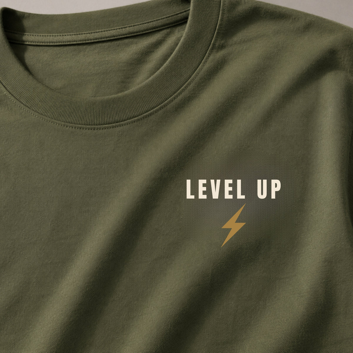 LEVEL UP™ Motivational Gym T-Shirt – Premium Heavyweight Unisex Cotton Workout Tee | LEGGOD
