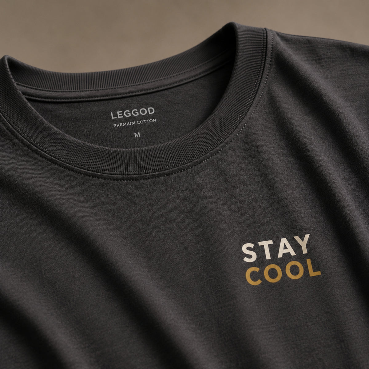 STAY COOL Minimal Graphic T-Shirt – Motivational Unisex Cotton Tee | Casual Streetwear Shirt | Gym & Everyday Wear | LEGGOD