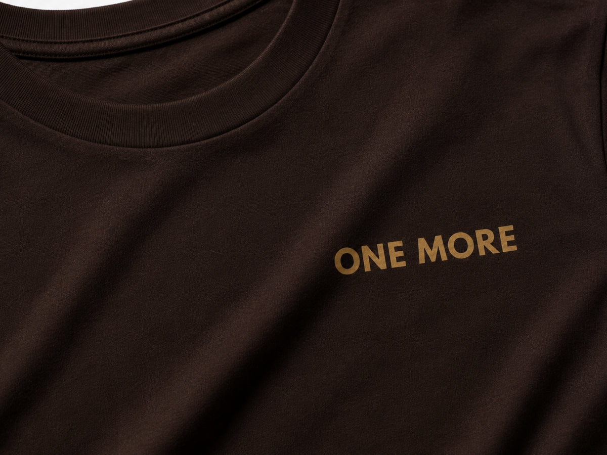 One More Minimalist Motivational T-Shirt | Inspirational Graphic Tee | Unisex Cotton Shirt | Gym Mindset Streetwear | LEGGOD