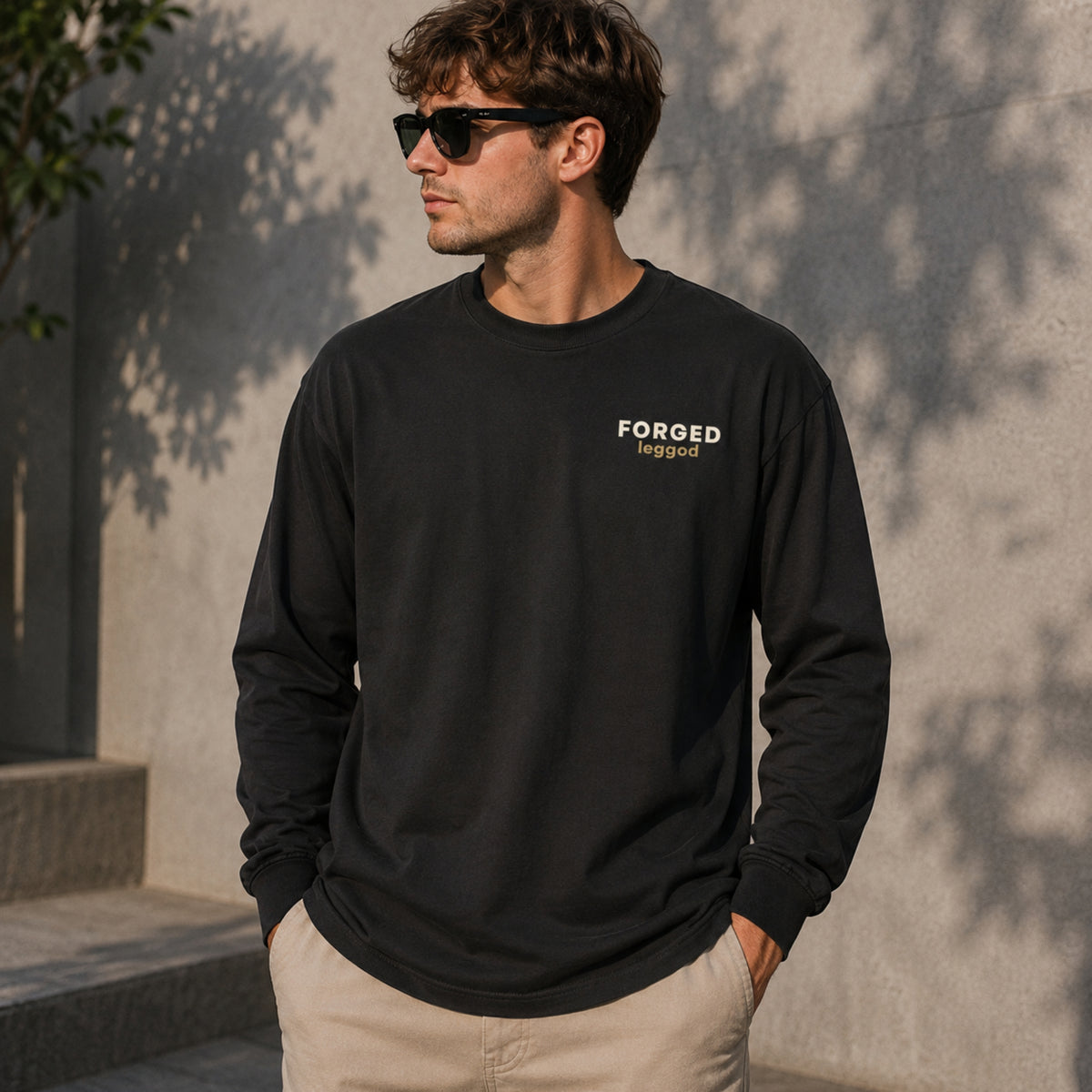 FORGED™ Long Sleeve Tee | Comfort Colors® 6014 | Premium Garment-Dyed Unisex Shirt