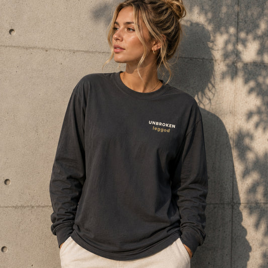 UNBROKEN™ Long Sleeve Tee | Comfort Colors® 6014 | Premium Garment-Dyed Unisex Shirt