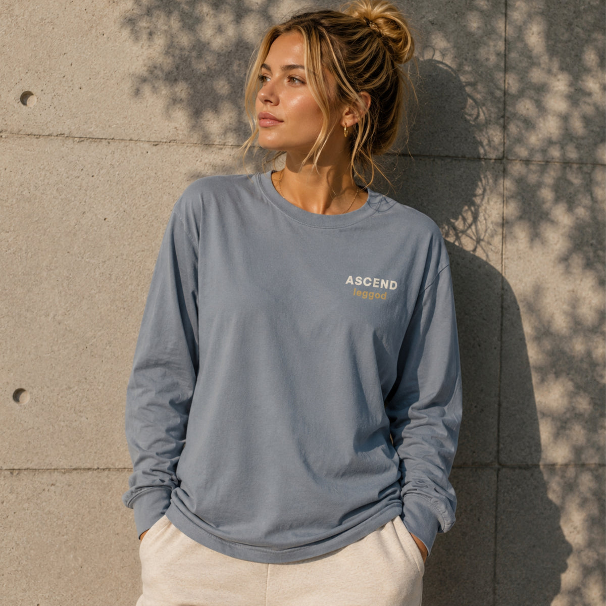 ASCEND™ Long Sleeve Tee | Comfort Colors® 6014 | Premium Garment-Dyed Unisex Shirt
