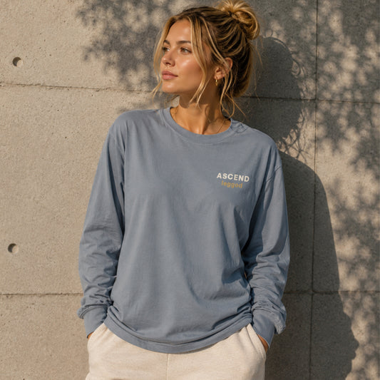 ASCEND™ Long Sleeve Tee | Comfort Colors® 6014 | Premium Garment-Dyed Unisex Shirt
