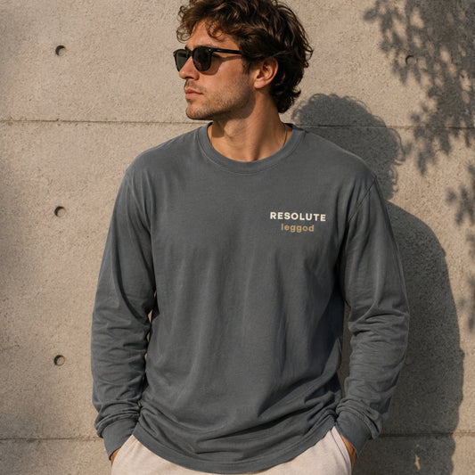 RESOLUTE™ Long Sleeve Tee | Comfort Colors® 6014 | Premium Garment-Dyed Unisex Shirt