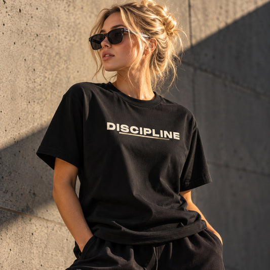 DISCIPLINE™ Motivational Graphic T-Shirt – Premium Heavyweight Cotton Tee | LEGGOD