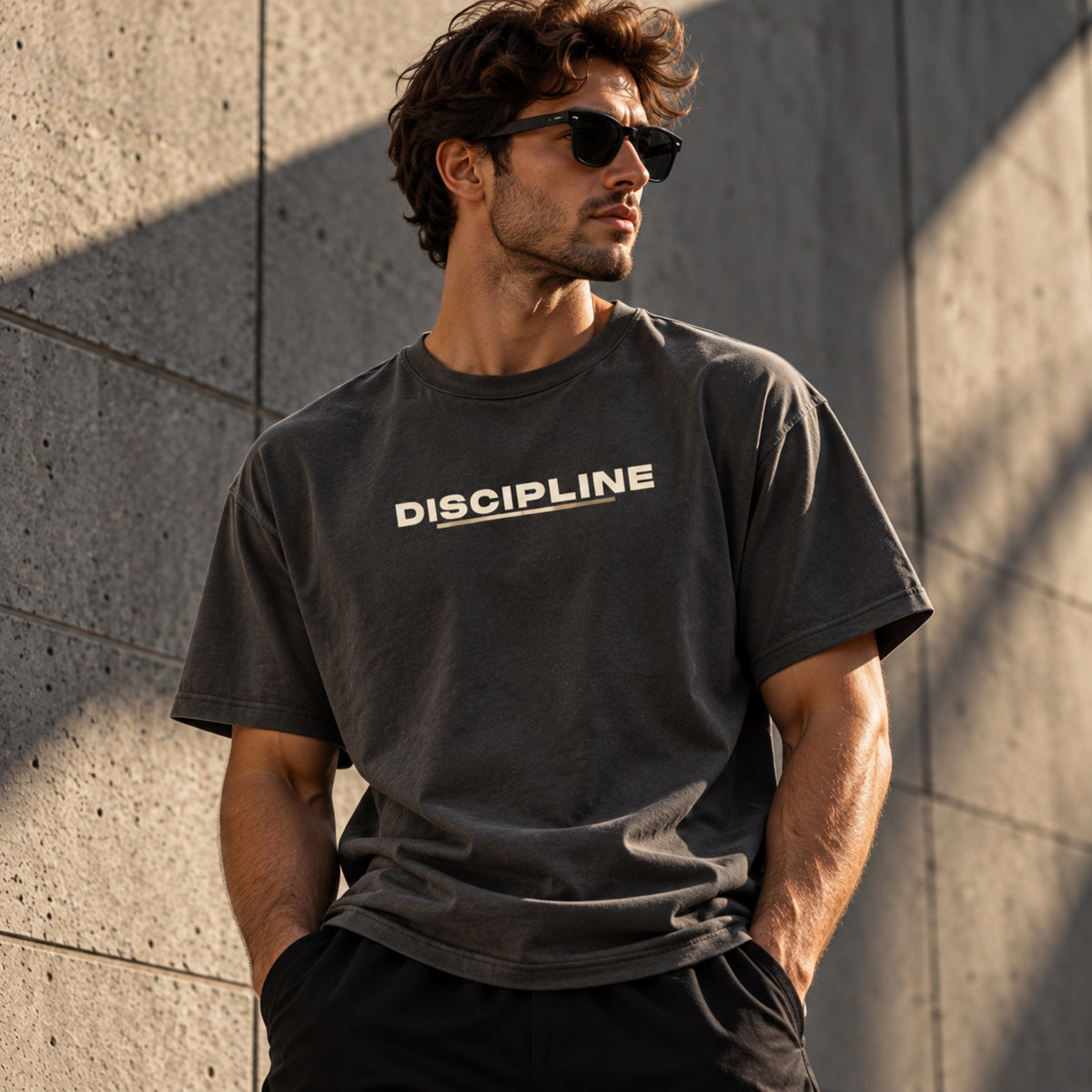 DISCIPLINE™ Motivational Graphic T-Shirt – Premium Heavyweight Cotton Tee | LEGGOD