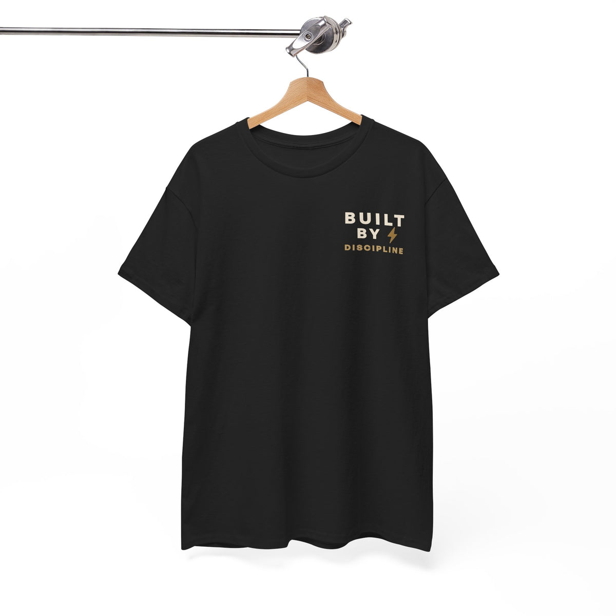 Built By Discipline T-Shirt | Motivational Graphic Tee | Minimalist Unisex Cotton Shirt | Discipline Mindset Streetwear | LEGGOD