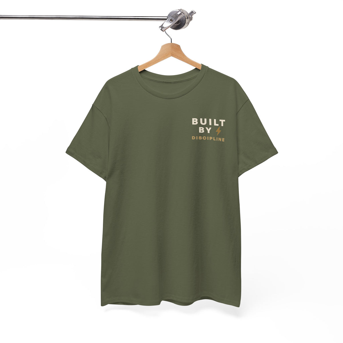 Built By Discipline T-Shirt | Motivational Graphic Tee | Minimalist Unisex Cotton Shirt | Discipline Mindset Streetwear | LEGGOD