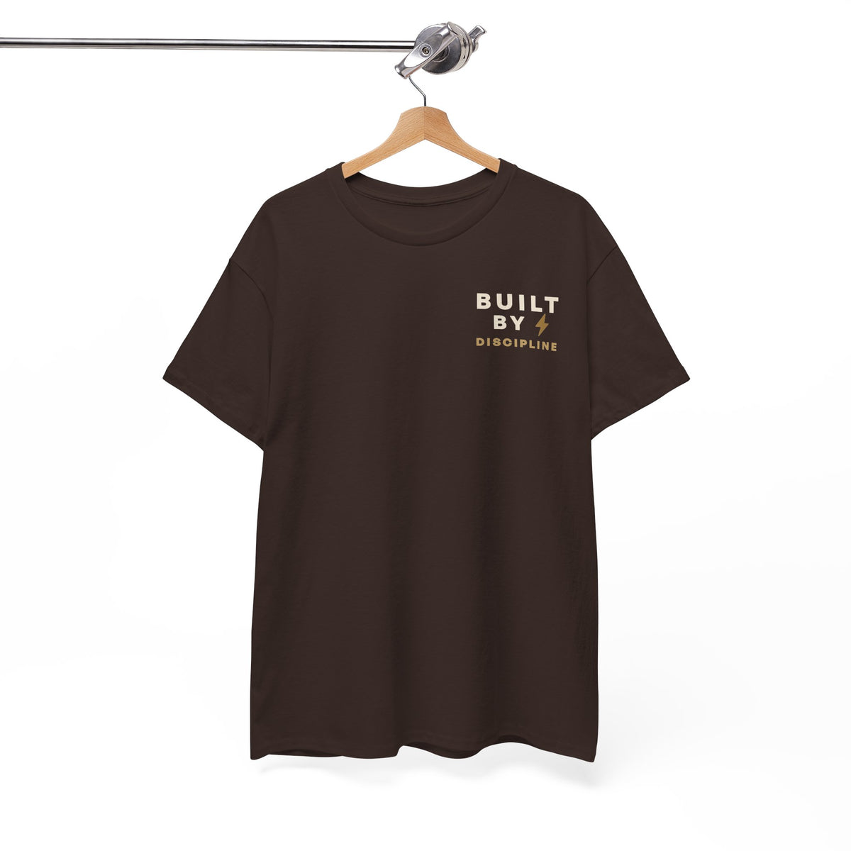 Built By Discipline T-Shirt | Motivational Graphic Tee | Minimalist Unisex Cotton Shirt | Discipline Mindset Streetwear | LEGGOD