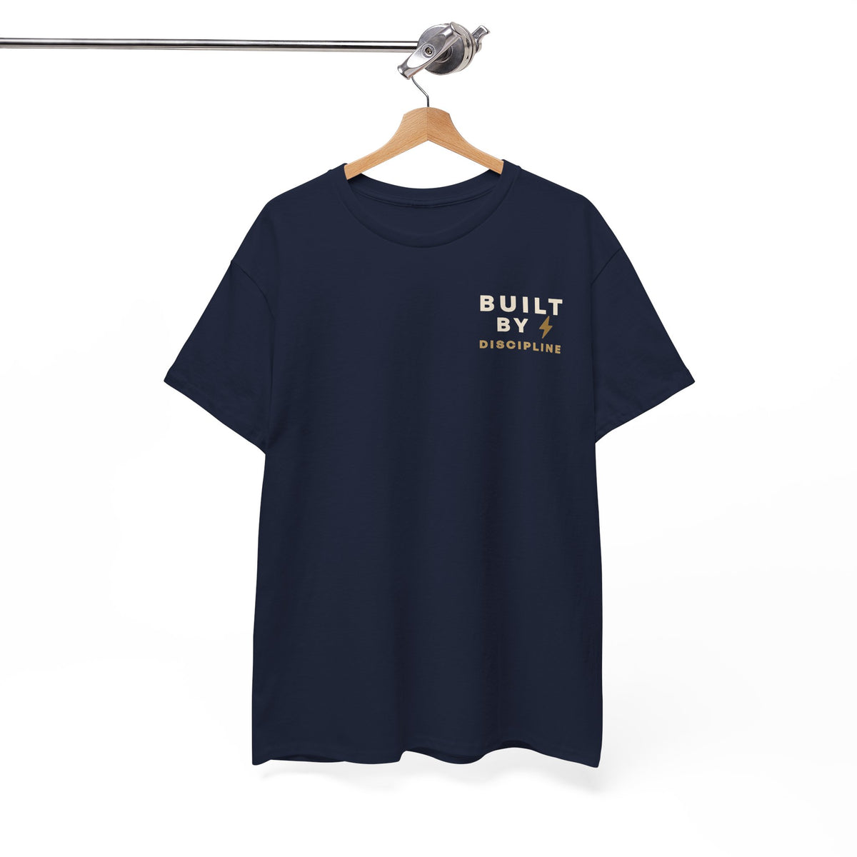 Built By Discipline T-Shirt | Motivational Graphic Tee | Minimalist Unisex Cotton Shirt | Discipline Mindset Streetwear | LEGGOD